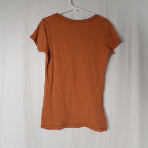 Russell Short Sleeve Orange Hook Em Horns College Football Tee Womens Sz Medium - Picture 8 of 9